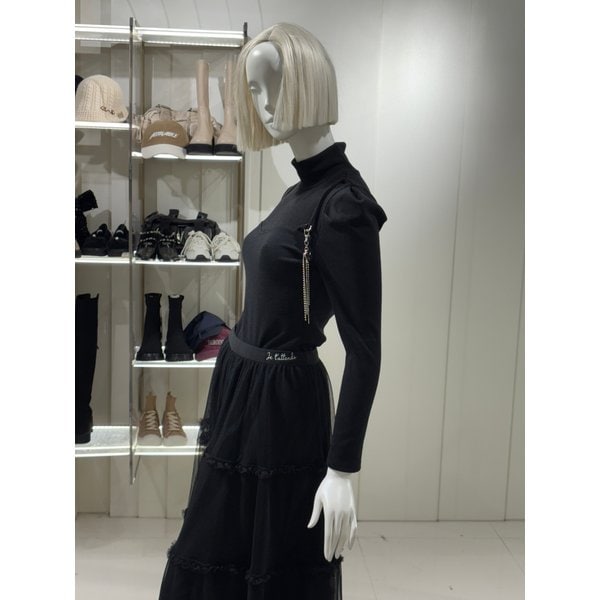 [파주점] 목폴라 장식 언발티셔츠(ER4OTL53)