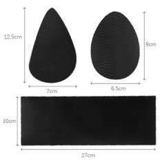 3 발 뒤꿈치 용 미끄럼 방지 발바닥 미끄럼 방지 신발 패드 신발 수리 패드 아웃 구두창 패드
