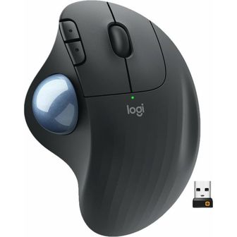 Logitech 미국 로지텍 트랙볼 마우스 Logitech Ergo M575 Wireless Trackball Mouse Easy Thumb Control P