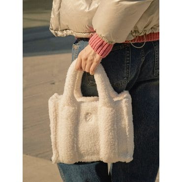 시야쥬 SIAC3015 shearing tote bag_Ivory