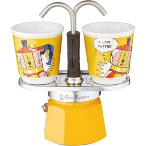 영국 비알레띠 모카포트 Bialetti Mini Express Lichtenstein Moka Set includes Coffee Maker 2