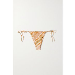 Estella Tie-dyed Recycled Bikini Briefs 마리골드 옐로