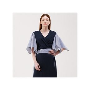 Handkerchief Sleeve Wrap OPS(Navy)