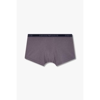 EMPORIO ARMANI 남성 라인 로고 밴딩 코튼 롱 드로즈(0815112083)