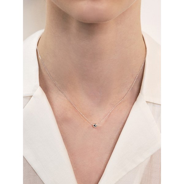 [~3/18 손거울 증정] [sv925] clean 5mm ball necklace