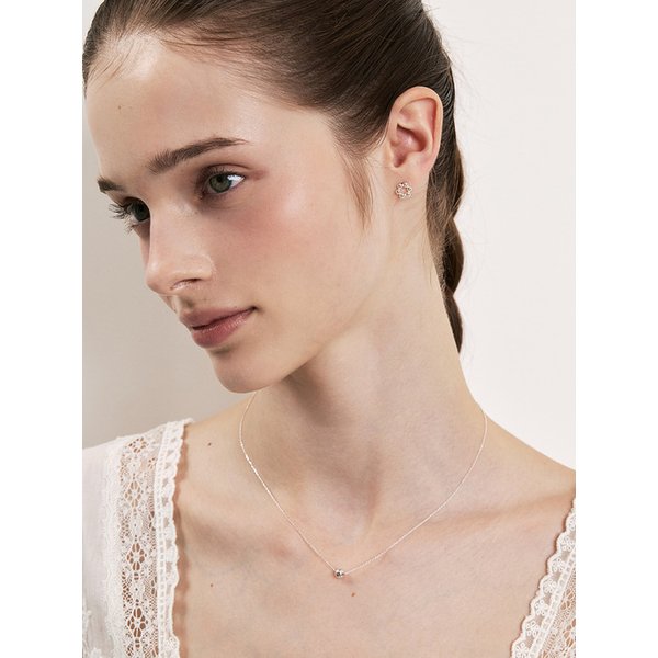 [~3/18 손거울 증정] [sv925] clean 5mm ball necklace