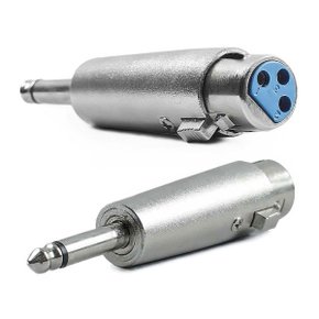 XLR 캐논 3핀 암(F) to 6.3mm 모노 수(M) 오디오 변환 젠더 UX5FM