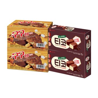 기타 구구 500ml(5개입)X2개+티코다크초코 510ml(15개입)X2개