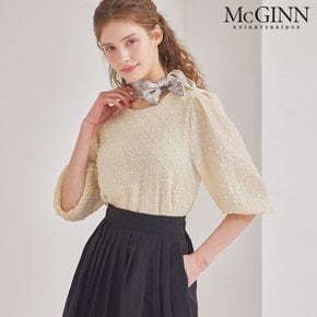 라운드넥 팝핑 블라우스_MI5S1BL5290