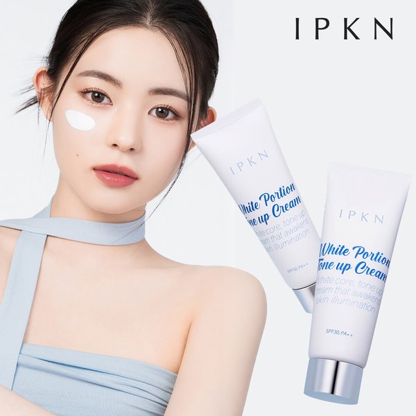 화이트 포션 톤업 크림 50ml 1+1 자외선차단 톤결정 보정템 3중기능성