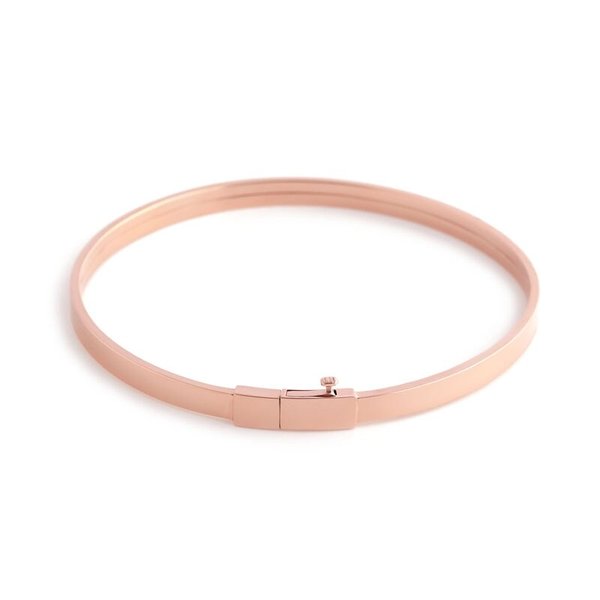 [비앤비골드] 14K 심플 민자 뱅글 팔찌 PNB27355