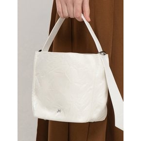 BELLA leather tote bag_Cream