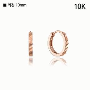 원터치 데일리 피어싱 10K Gold 귀걸이 LOFL3008TSG