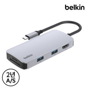 5in1 C타입 멀티허브 HDMI 2.0 4K 60Hz AVC007fq 맥북 M4 윈도우 노트북 아이패드 호환