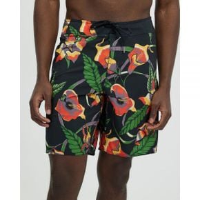 Volcom Iconic Floral Mod 19 Boardshorts - Black