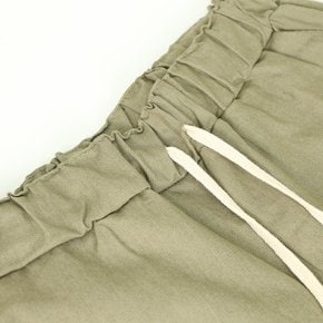 여자 9부 면팬츠 허리밴딩 여름 기본 캐주얼 편한 린넨 마 바지