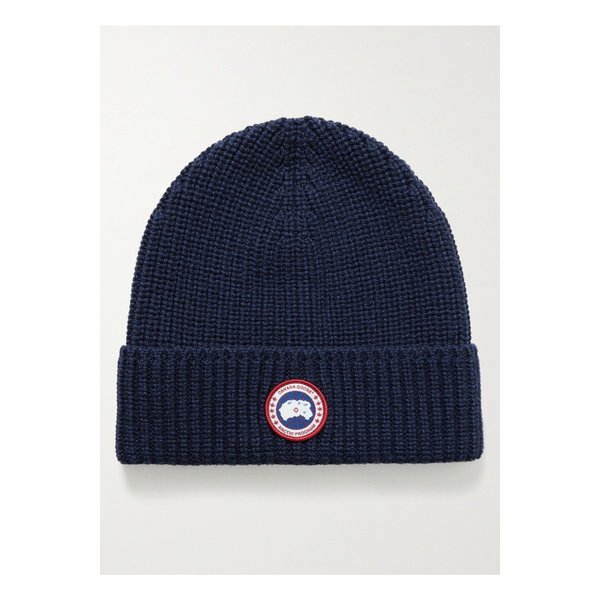 Logo-Appliquéd Ribbed Wool Beanie 22250442025587031