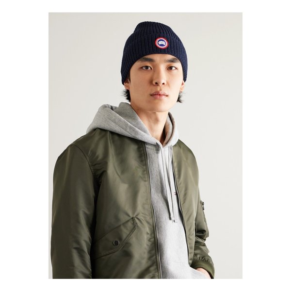 Logo-Appliquéd Ribbed Wool Beanie 22250442025587031