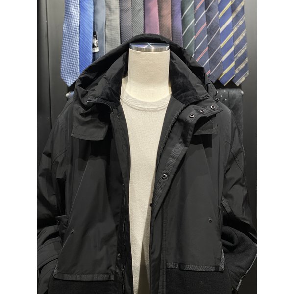 [시흥점] F/W 블랙 롱 후드 패딩 점퍼 (RPDMBH68A)