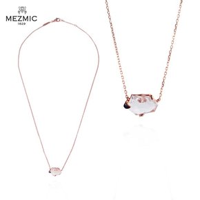 매직 블루 다이아몬드 크리스탈 목걸이  14k Gold