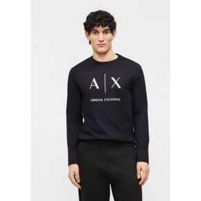 Armani Exchange 아르마니 익스체인지 긴소매 티셔츠 - 상의 딥 네이비 7468160