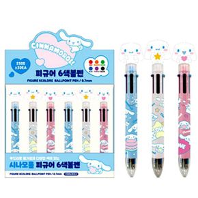산리오 시나모롤 피규어 6색볼펜 1자루