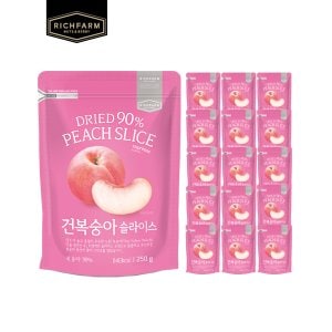 리치팜너트 건복숭아슬라이스 250g x 16팩