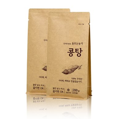 [정선 동트는농가]국내산100% 담백 고소한 콩탕(200g/1~2인분) x 2봉