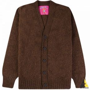 하울린` SHAGGY BEAR CARDIGAN BROWNISH (쉐기 베어 가디건)