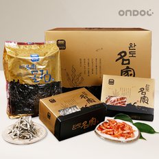 [바로배송]건어물 웰빙세트 1호(돌김100장,새우300g,조림멸치500g)