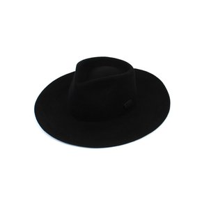 V Black Wool Fedora 울페도라