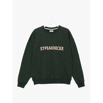 에스티피크니커 로고 베이직 맨투맨 그린