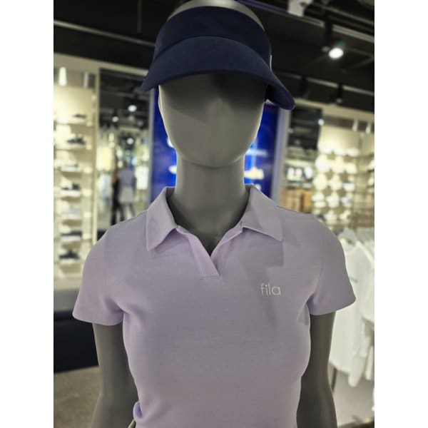 [파주점] 여성 코튼스판 세미크롭 카라티셔츠 (FS2TSH2253F-LVD)