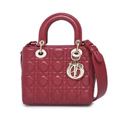 DIOR [중고명품] 크리스찬 디올 [리본즈] 레드 레이디 디올 마이 ABC 금장