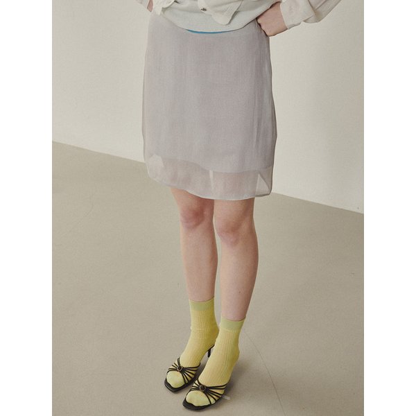 Rose Shiny Mini Skirt_SILVER(315304)