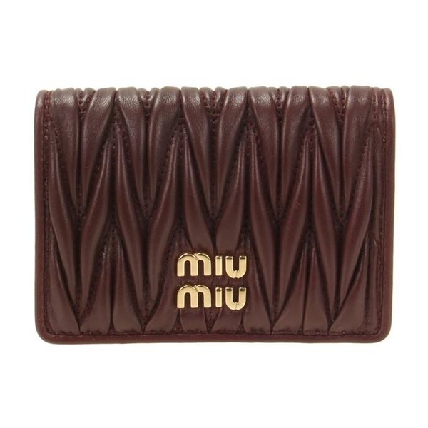 [미우미우]마테라쎄 나파 가죽 카드 홀더 / 5MC103 AFPP F0007