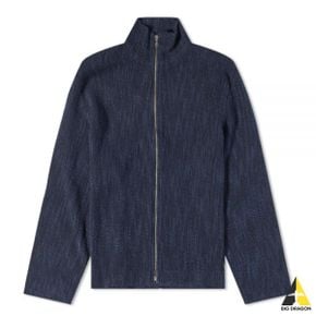 SHRUNKEN FULLZIP POLO Navy Yawning Linen (M2236SZN) (슈렁큰 풀 집업)