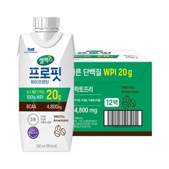 셀렉스 프로핏 웨이프로틴 아메리카노 330ml 12팩