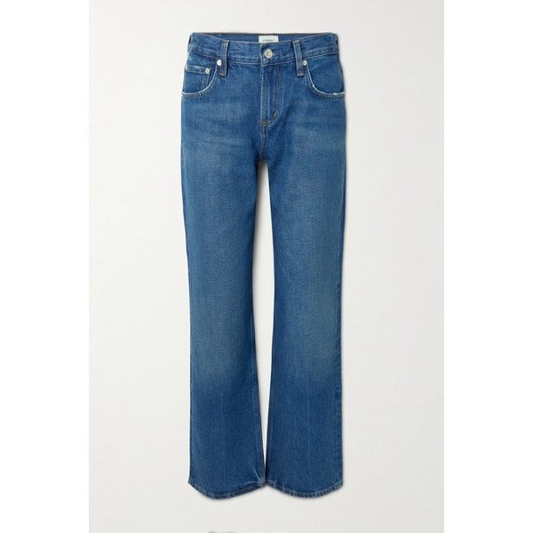 Faye 크롭 미드라이즈 스트레이트 진 46376663163046509