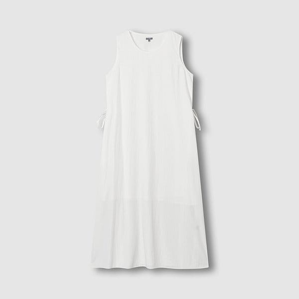 여 크링클 민소매 원피스 J136201075001