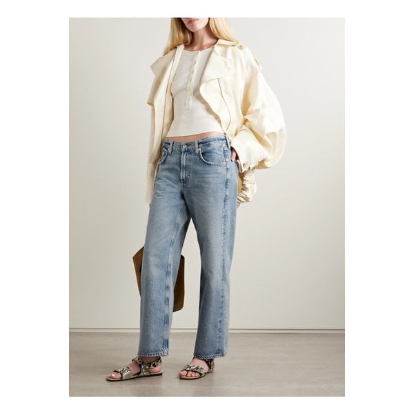 린즈 로우라이즈 스트레이트 진 미드 데님 46376663162899821