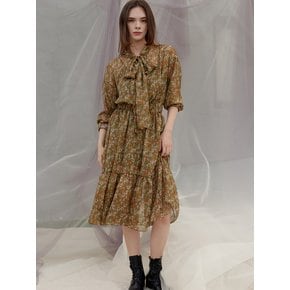 Annadams Ribbon Scarf Dress_Brown