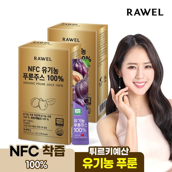 NFC 유기농 푸룬주스 100 14포 2박스 식이섬유
