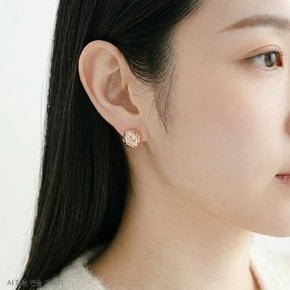 925Silver 컷팅 볼 원터치 귀걸이 OPHEE1786