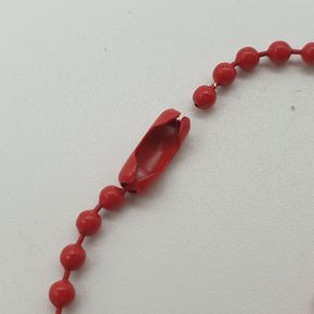 비즈키링 볼체인 군번줄 컬러 12cm 10P