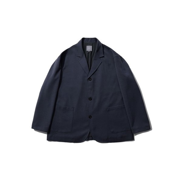 RIPLEY OVER SILHOUETTE WOOL BLENDED JACKET (DARK NAVY)