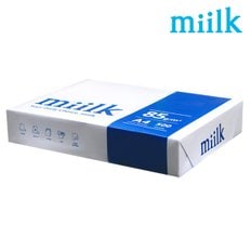 밀크 A4 복사용지(A4용지) 85g 500매 1권