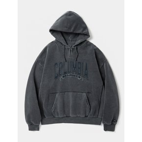 CU 80S VINTAGE H/FLEECE H/ZIP DYEING HOODIE 차콜