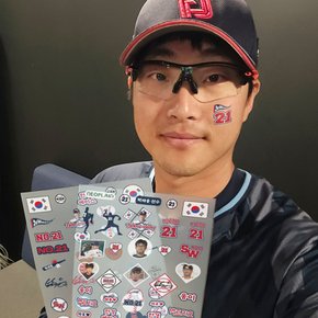 박세웅 선수 스포츠 야구 타투 스티커 응원용품 페이스 페인팅 건식 판박이