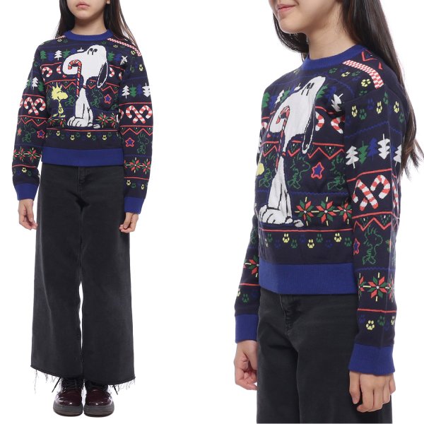 [부산점] 22FW 피너츠 스누피 맨투맨 (W25568_84E_22F) (W25568 84E 22F)